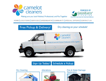 Tablet Screenshot of camelotcleaners.com
